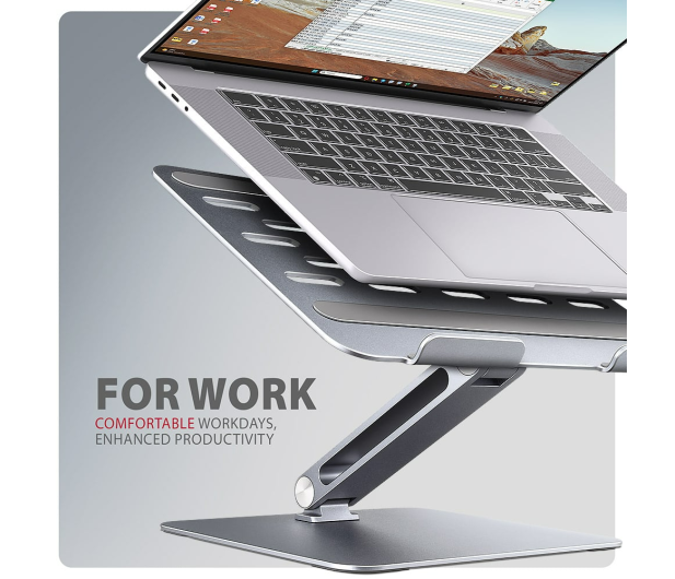 AXAGON STND-LQ, aluminiowy HQ stojak dla laptop 10" - 16" - 1353453 - zdjęcie 6